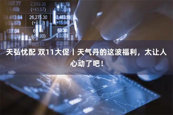 天弘忧配 双11大促丨天气丹的这波福利，太让人心动了吧！